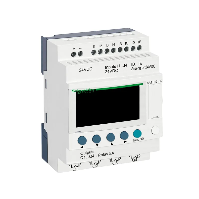 پی ال سی اشنایدر 12ورودی – خروجی تغذیه 24 ولت SR2B121BD DC