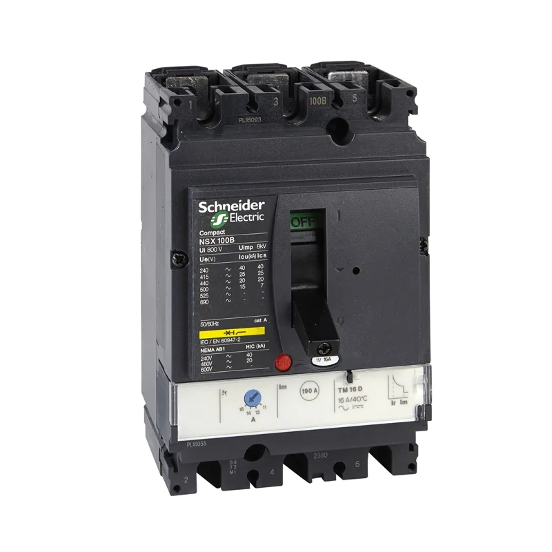 کلید اتوماتیک 16 آمپر اشنایدر سه پل 70kA حفاظتLV429677 TM-D