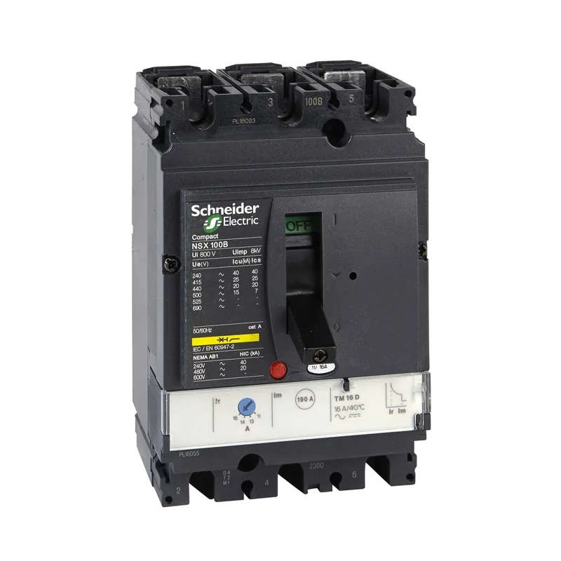 کلید اتوماتیک 16 آمپر اشنایدر سه پل 50kA حفاظتLV429847 TM-D